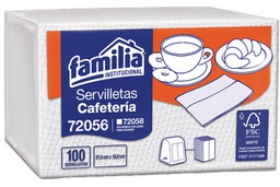 [HI605001] SERVILLETA FAMILIA BLANCA 72056 CAFETERIA 100 UND